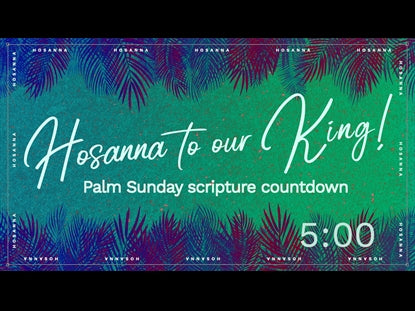 Palm Sunday Scripture Countdown