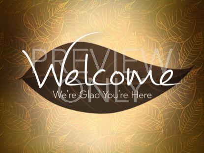 Gold Leaves Welcome Still