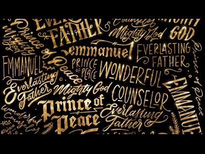 Christmas Names Gold