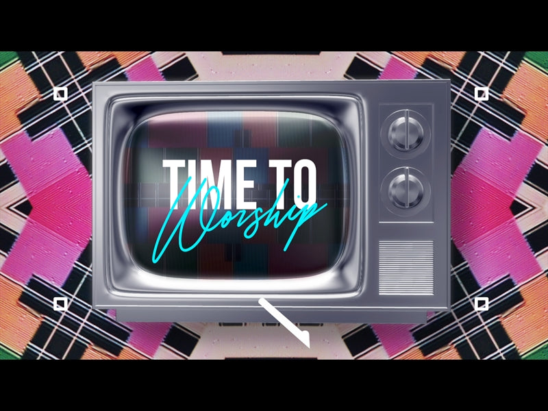 Retro Bad Signal Time To Worship