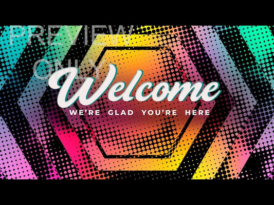 Halftones Gradient Welcome Still