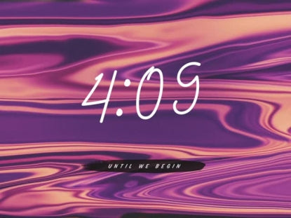 Color Flow Purple Wood Countdown