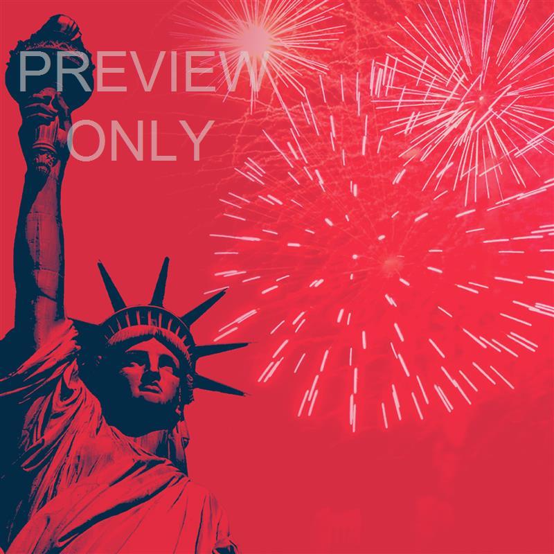 Independence Day: God Bless America Social Graphic Blank