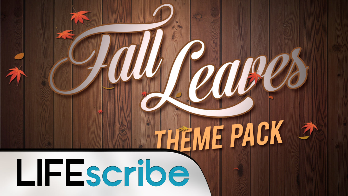 Fall Leaves Theme Pack