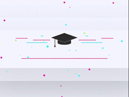 Colorful Graduation Title Blank