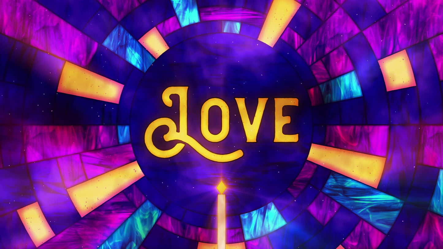 Stained Glass Christmas Advent Love Still