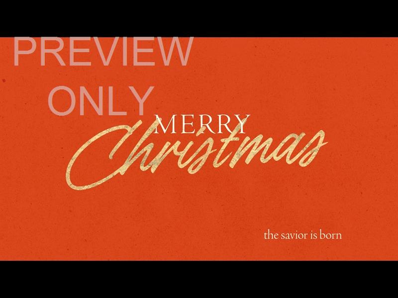 Advent Type Merry Christmas Still