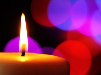 Candle And Colorful Lights 02