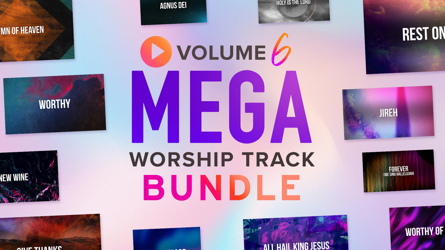 Mega Worship Track Bundle Vol. 6