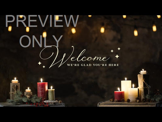 Rustic Christmas Welcome Still