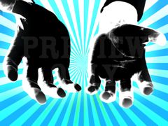 Hands Blue Burst