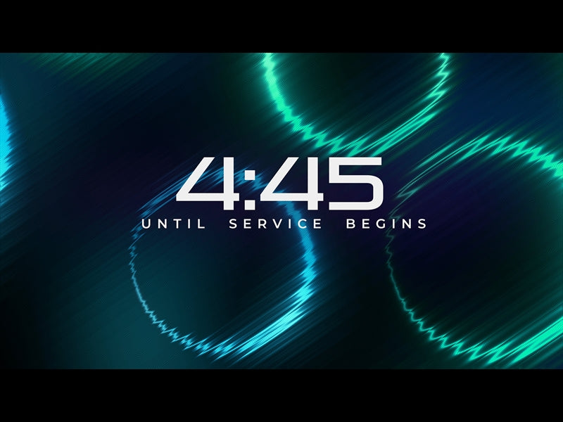 Neon Glass Countdown