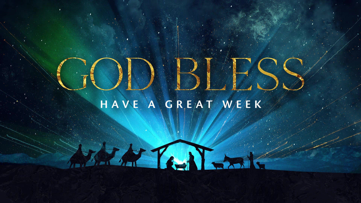 Silent Night Nativity God Bless Still