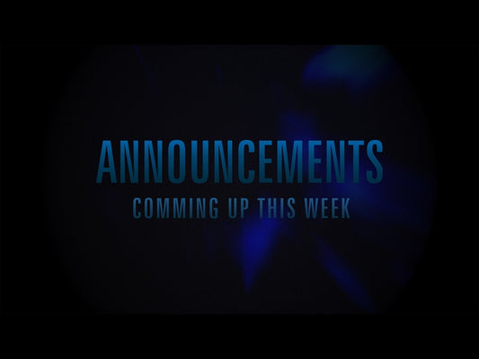 Send The Rain Announcements