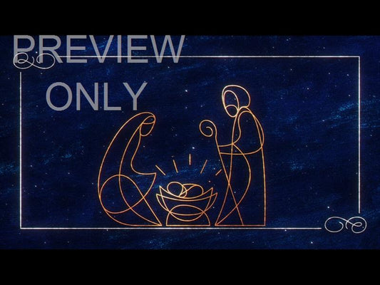 Star Of Wonder Nativity Blue