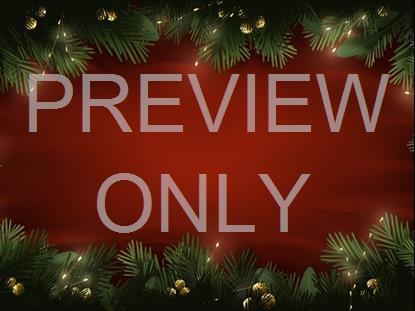 Classic Christmas Gold & Garland Frame