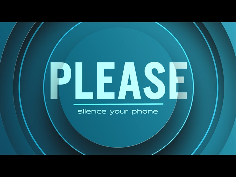 Electric Blue Circle Silence Phone Animation