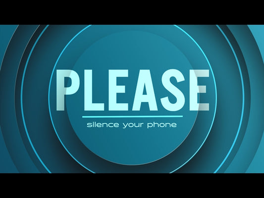 Electric Blue Circle Silence Phone Animation