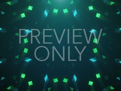 Crystal Patterns Teal Green
