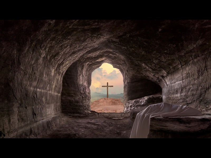 Easter Story Inside Tomb Cross