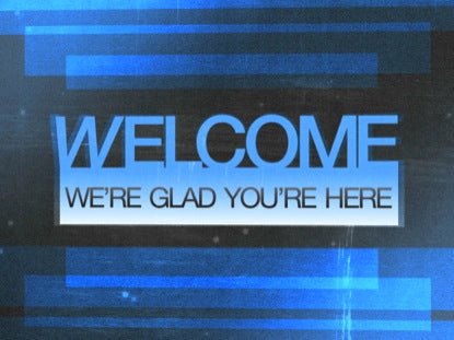 Blue Overlay Welcome