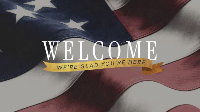 Flag Of Freedom Welcome