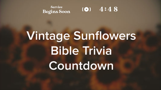 Vintage Sunflowers Trivia