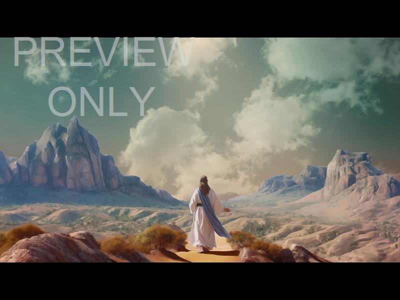 Easter Story Jesus Wilderness Still