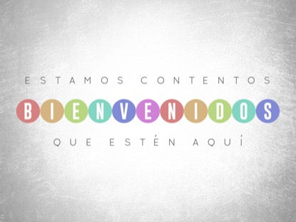 Event Planner Welcome Motion - Spanish