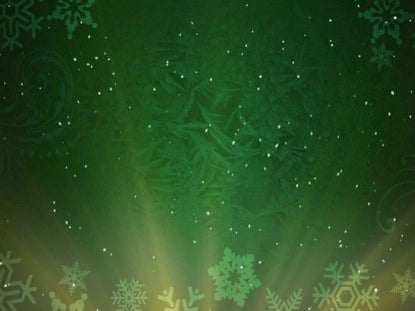 Christmas Background Snow Green