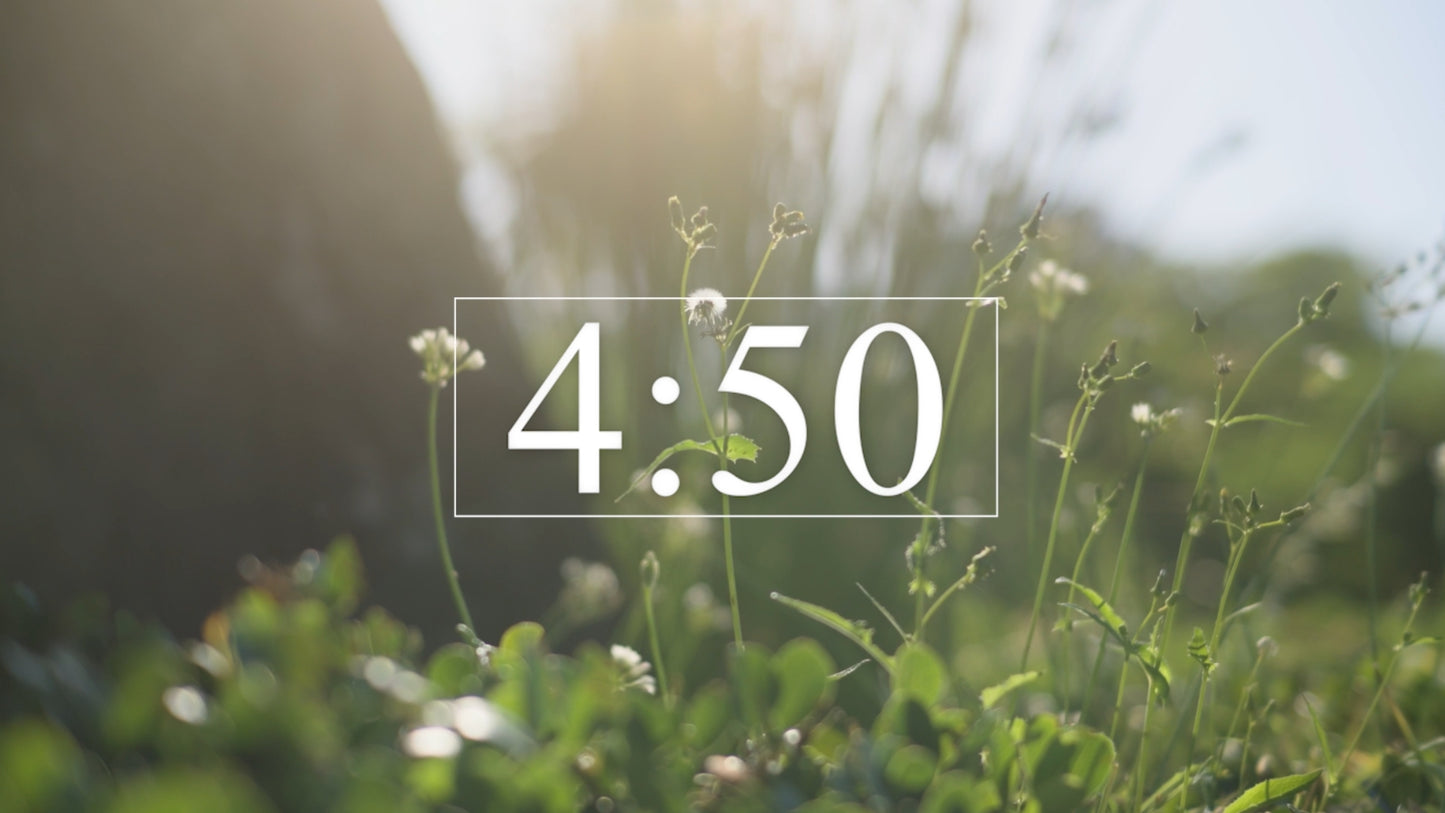 5 Minute Spring Countdown with Scripture and Relaxing Music