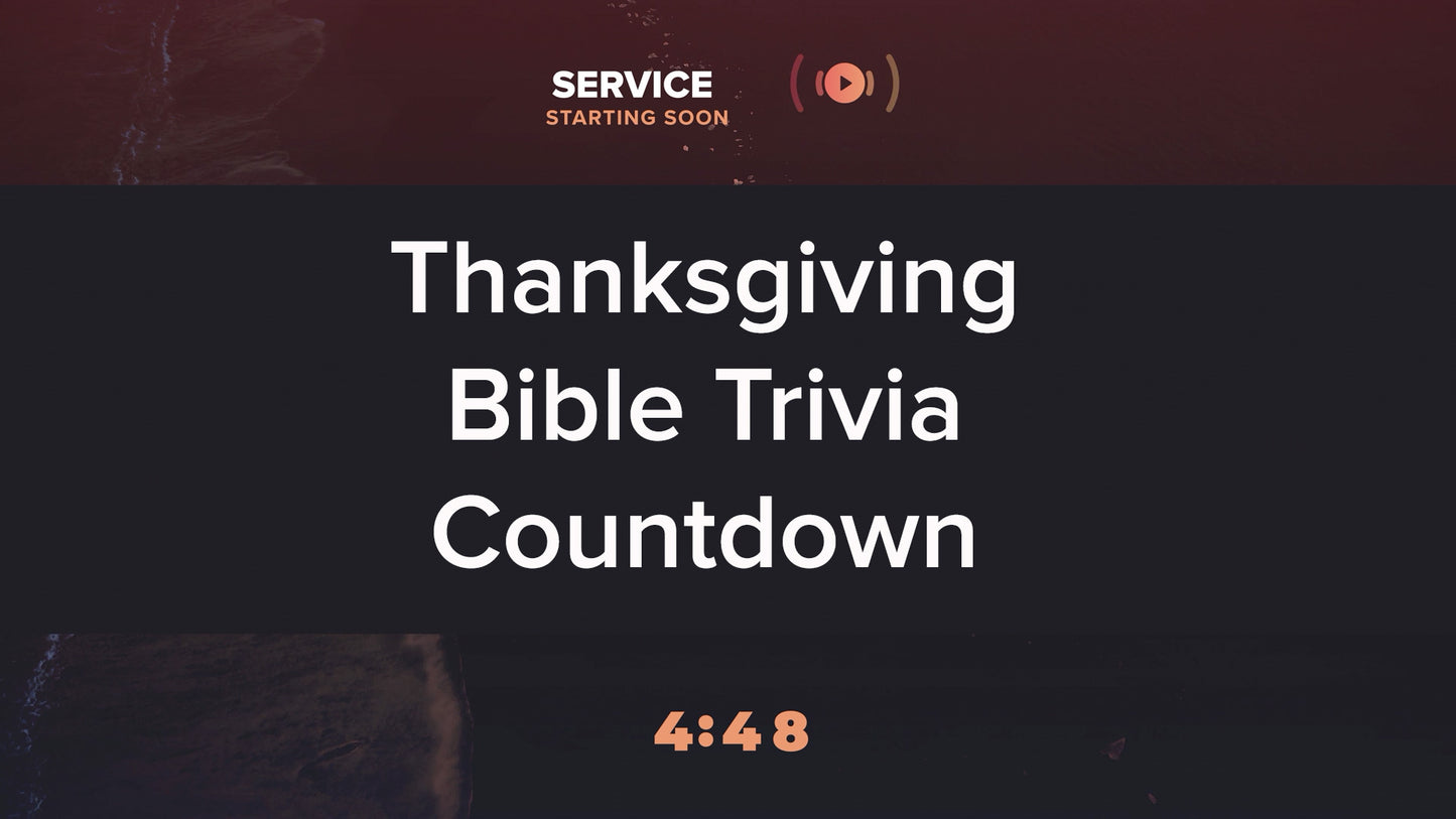 Thanksgiving Vistas Trivia Countdown