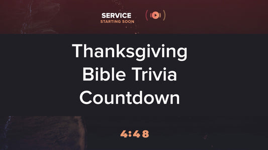 Thanksgiving Vistas Trivia Countdown