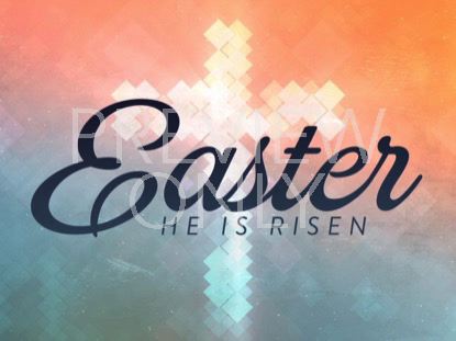 Cross Shapes Easter Title