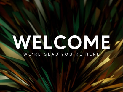 Feathered Glass Welcome Motion