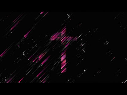 Pink Glitch Cross