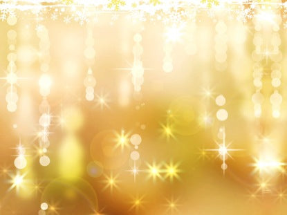 Snowflakes Stars Gold