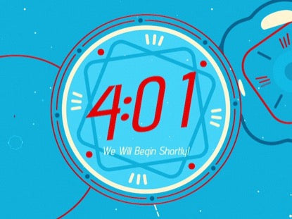 Abstract Fireworks Countdown