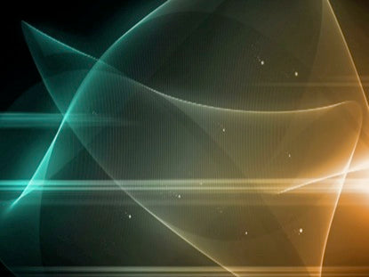 Worship Background Light Wave Amber Blue