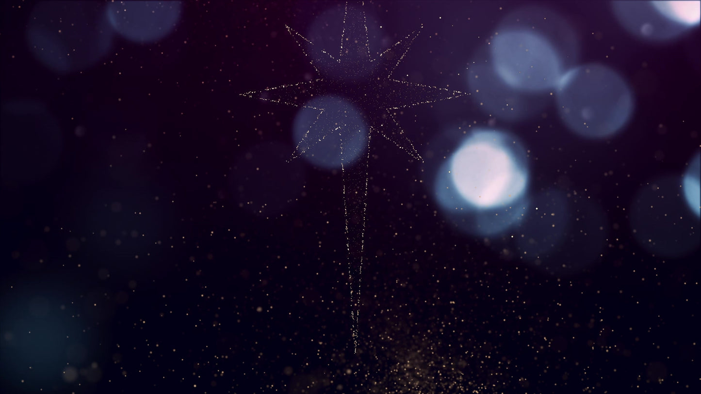 Sparkly Christmas Star Still