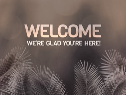 Heavenly Palm Branches Welcome