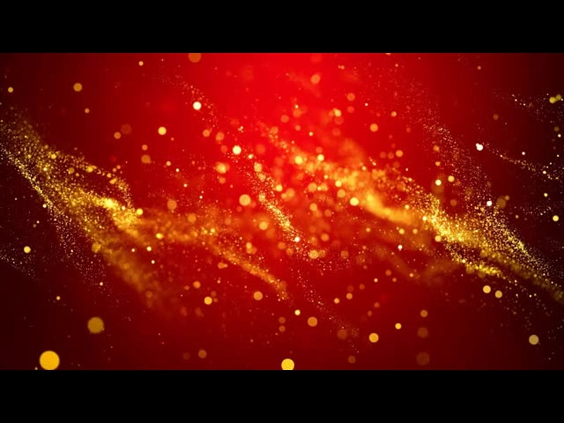 Golden Red Particles Motion Loop