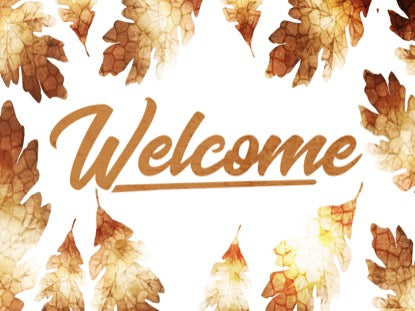 Thanksgiving Crisp Leaves Welcome Motion