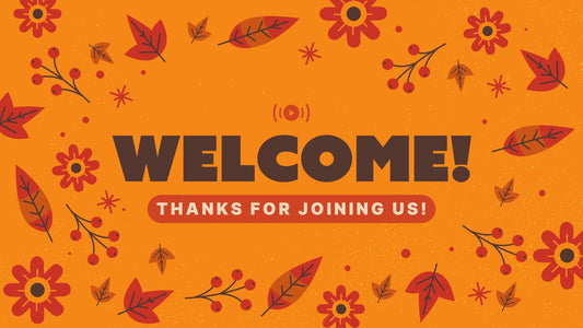 Thanksgiving Leaves Welcome Stream Still