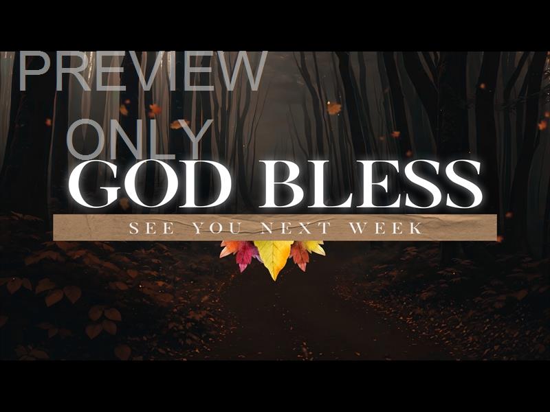 Thankful Autumn God Bless Still