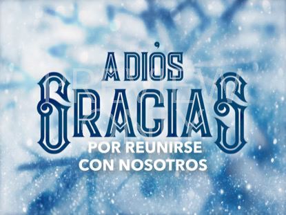 Icy Christmas Closing Still - Spanish