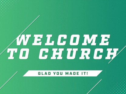 Sporty Colors Welcome To Church
