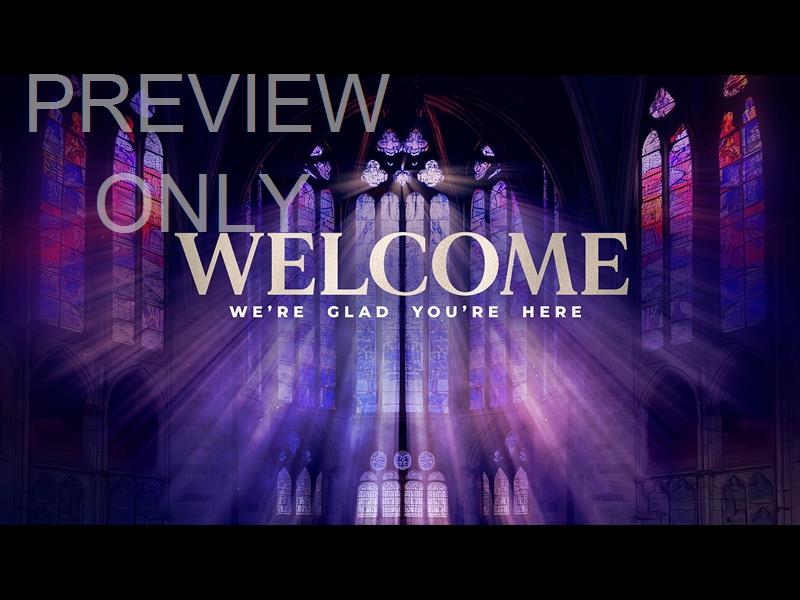 Cathedral Glass Welcome Still