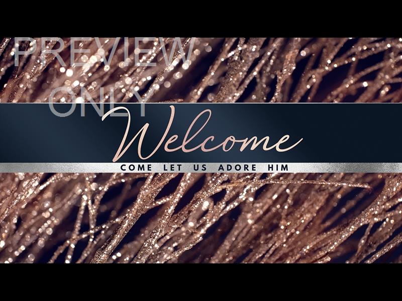 Christmas Gold Welcome Christmas Still