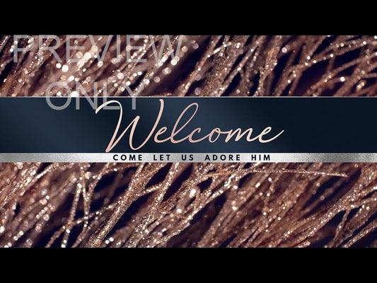 Christmas Gold Welcome Christmas Still